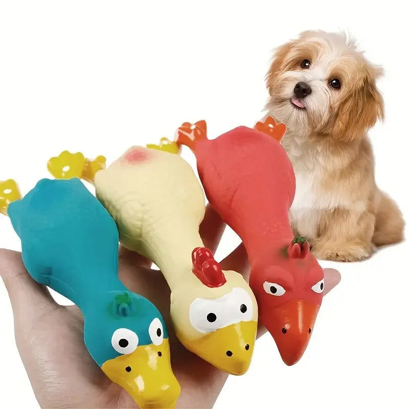 Sound Cooing Chicken Dog Toy