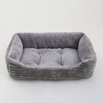 Pet Square Plush Kennel Bed